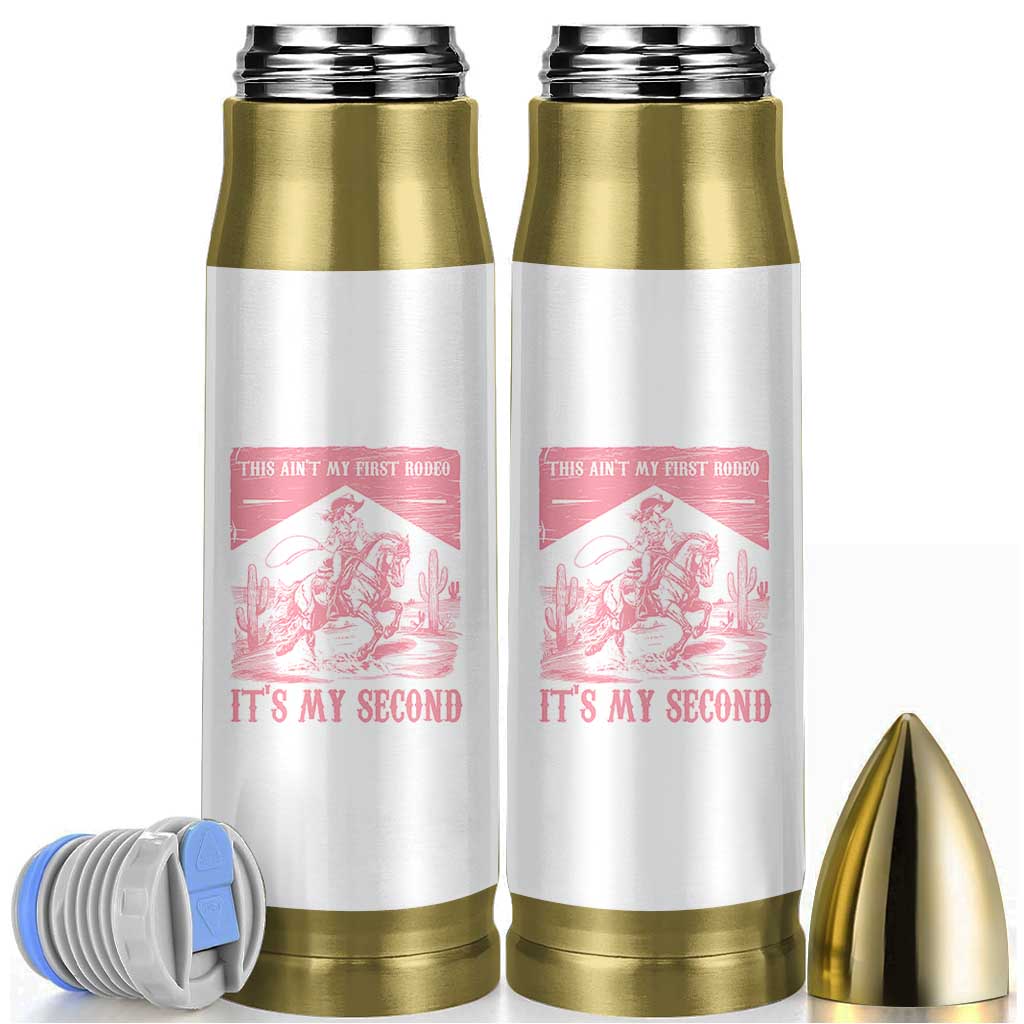 Toddler Baby Girl 2nd Birthday Bullet Tumbler This Aint My First Rodeo Its My Second - Wonder Print Shop