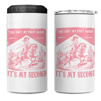 Toddler Baby Girl 2nd Birthday 4 in 1 Can Cooler Tumbler This Aint My First Rodeo Its My Second - Wonder Print Shop