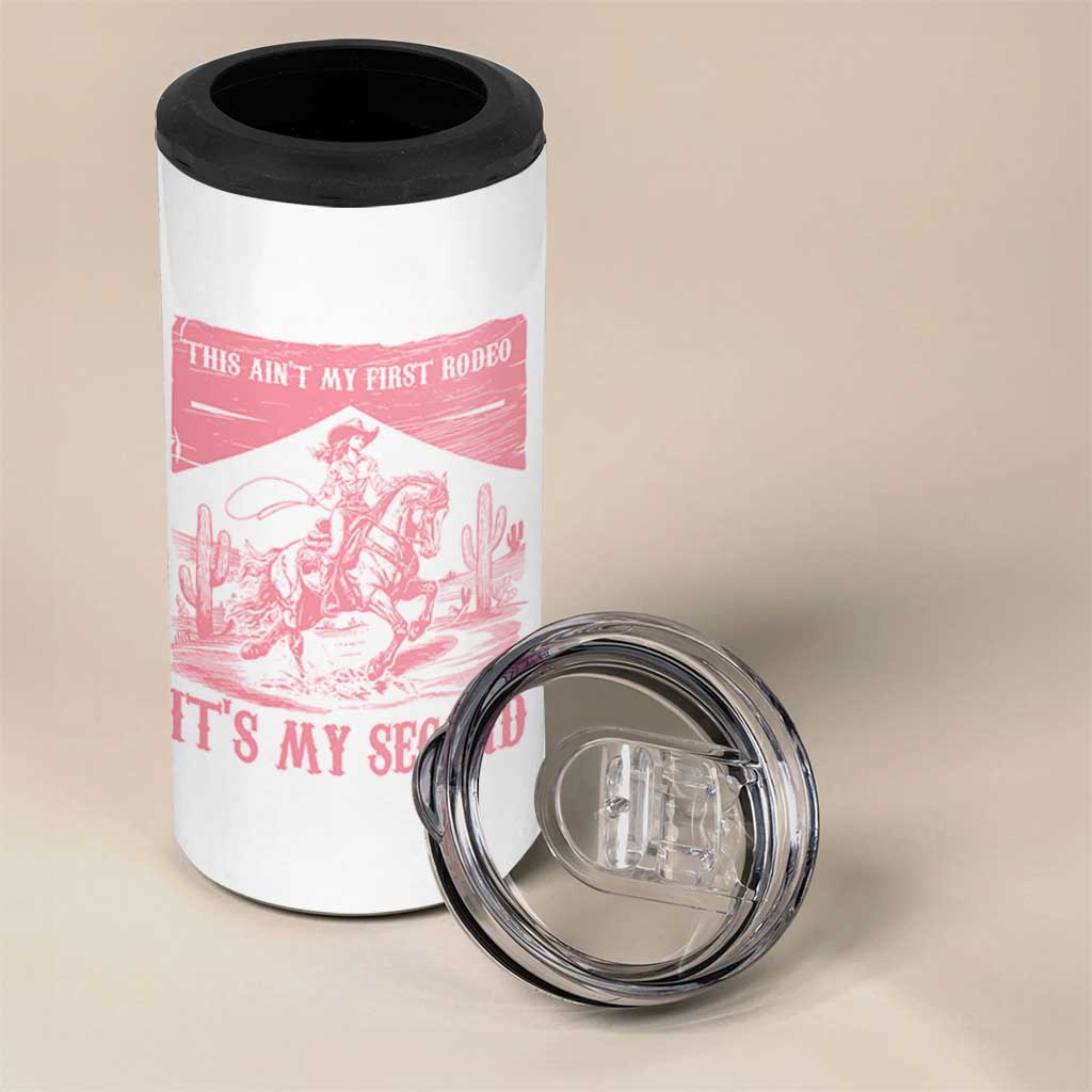 Toddler Baby Girl 2nd Birthday 4 in 1 Can Cooler Tumbler This Aint My First Rodeo Its My Second - Wonder Print Shop