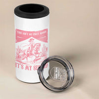 Toddler Baby Girl 2nd Birthday 4 in 1 Can Cooler Tumbler This Aint My First Rodeo Its My Second - Wonder Print Shop