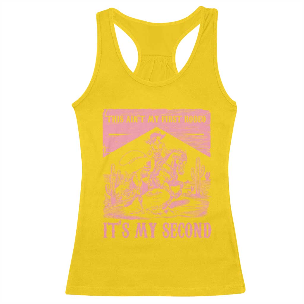 Toddler Baby Girl 2nd Birthday Racerback Tank Top This Aint My First Rodeo Its My Second - Wonder Print Shop
