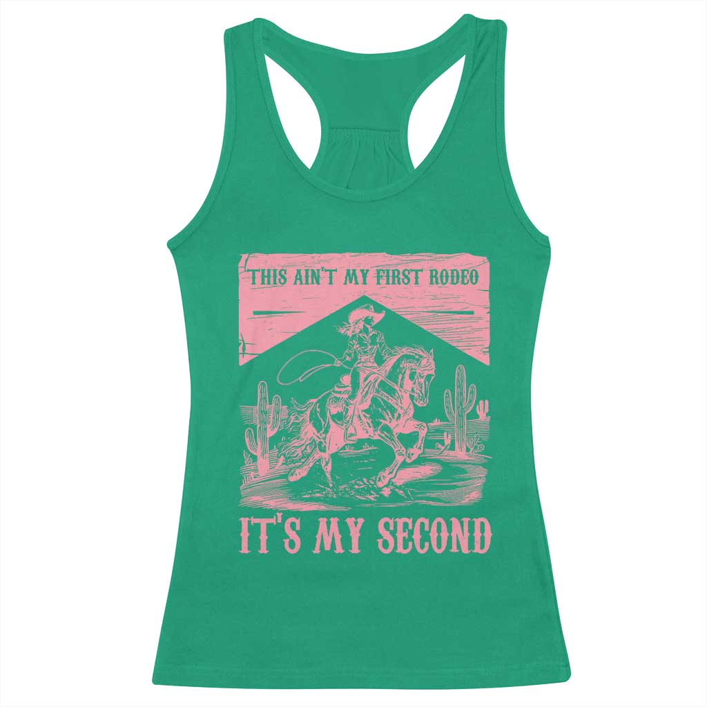 Toddler Baby Girl 2nd Birthday Racerback Tank Top This Aint My First Rodeo Its My Second - Wonder Print Shop