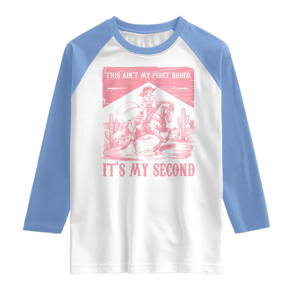 Toddler Baby Girl 2nd Birthday Raglan Shirt This Aint My First Rodeo Its My Second - Wonder Print Shop