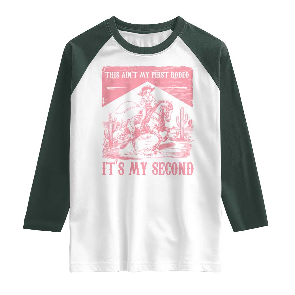 Toddler Baby Girl 2nd Birthday Raglan Shirt This Aint My First Rodeo Its My Second - Wonder Print Shop