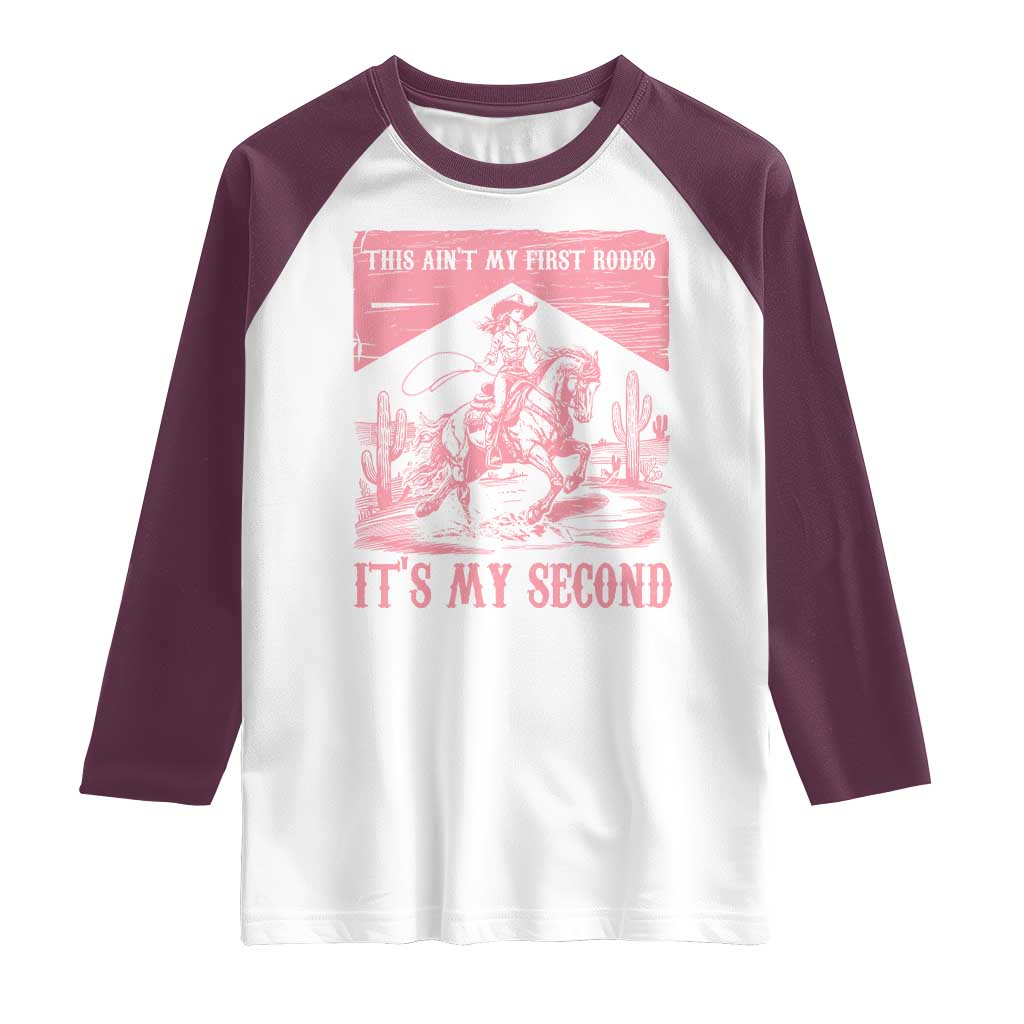 Toddler Baby Girl 2nd Birthday Raglan Shirt This Aint My First Rodeo Its My Second - Wonder Print Shop