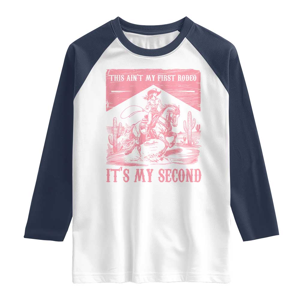 Toddler Baby Girl 2nd Birthday Raglan Shirt This Aint My First Rodeo Its My Second - Wonder Print Shop