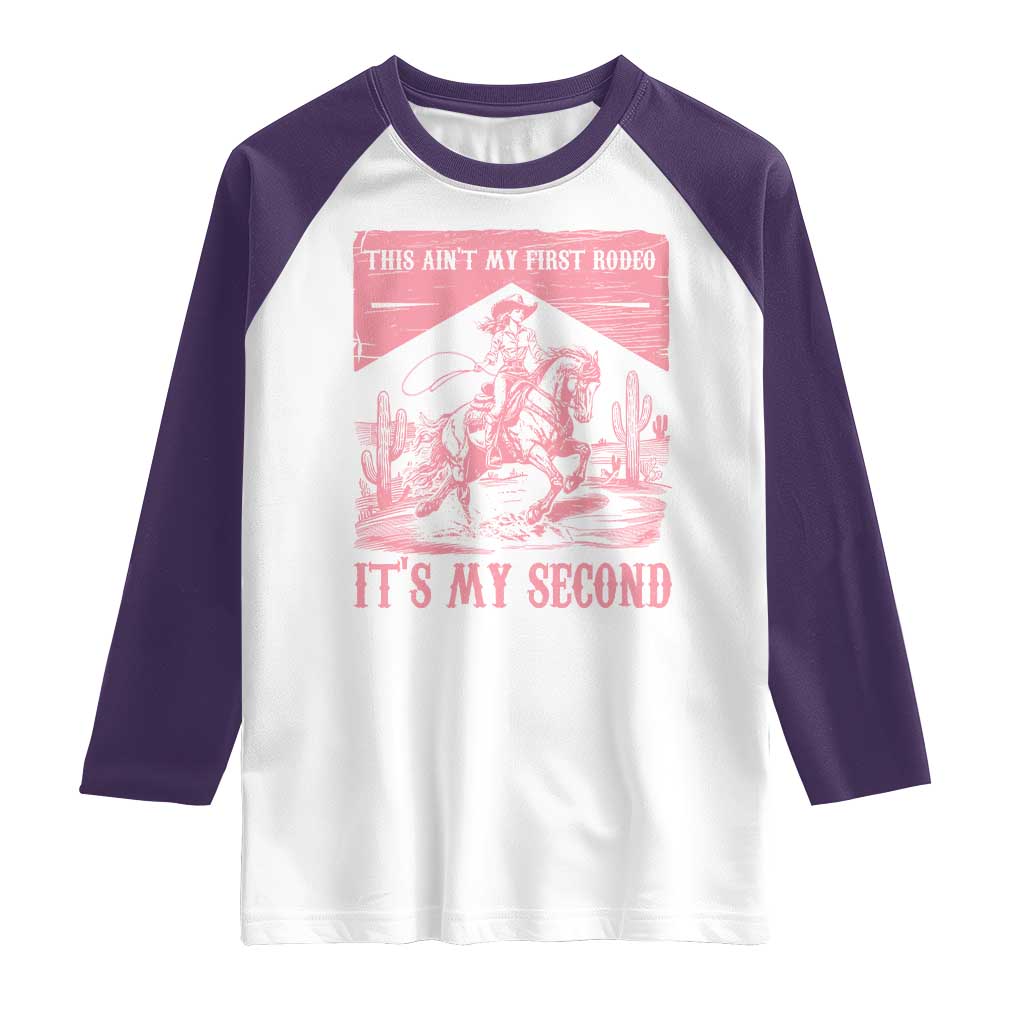 Toddler Baby Girl 2nd Birthday Raglan Shirt This Aint My First Rodeo Its My Second - Wonder Print Shop