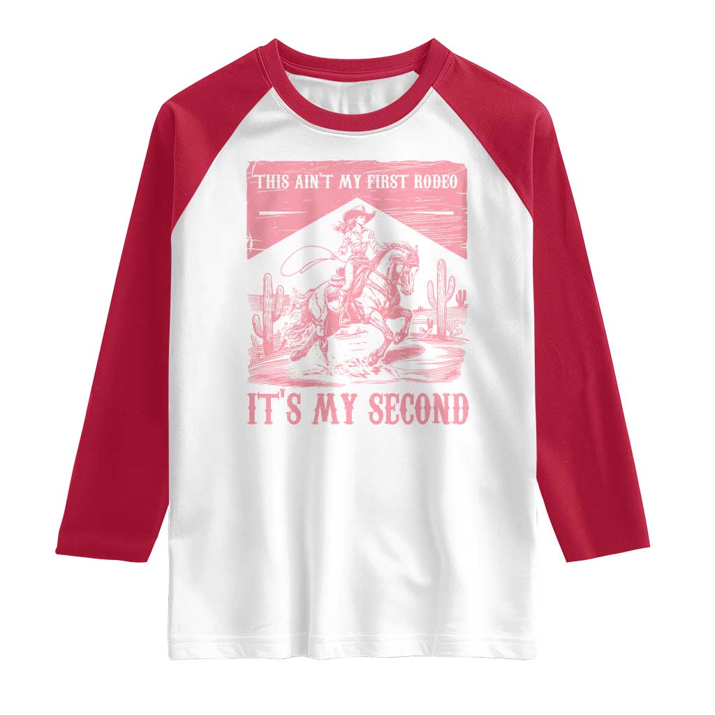 Toddler Baby Girl 2nd Birthday Raglan Shirt This Aint My First Rodeo Its My Second - Wonder Print Shop