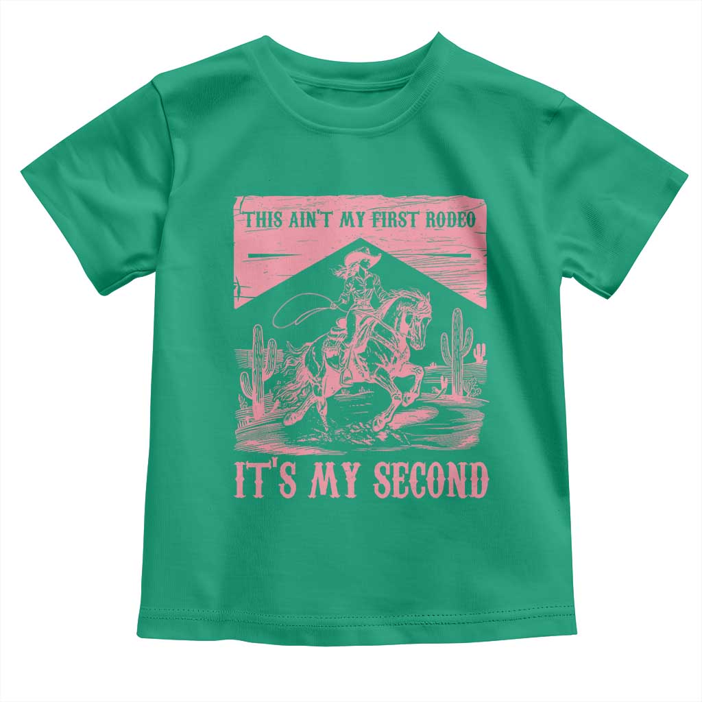 Toddler Baby Girl 2nd Birthday Toddler T Shirt This Aint My First Rodeo Its My Second - Wonder Print Shop