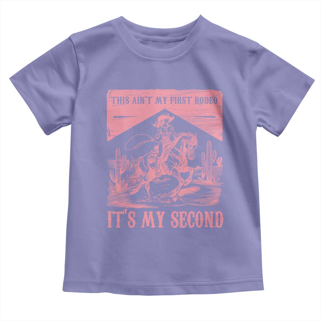 Toddler Baby Girl 2nd Birthday Toddler T Shirt This Aint My First Rodeo Its My Second - Wonder Print Shop