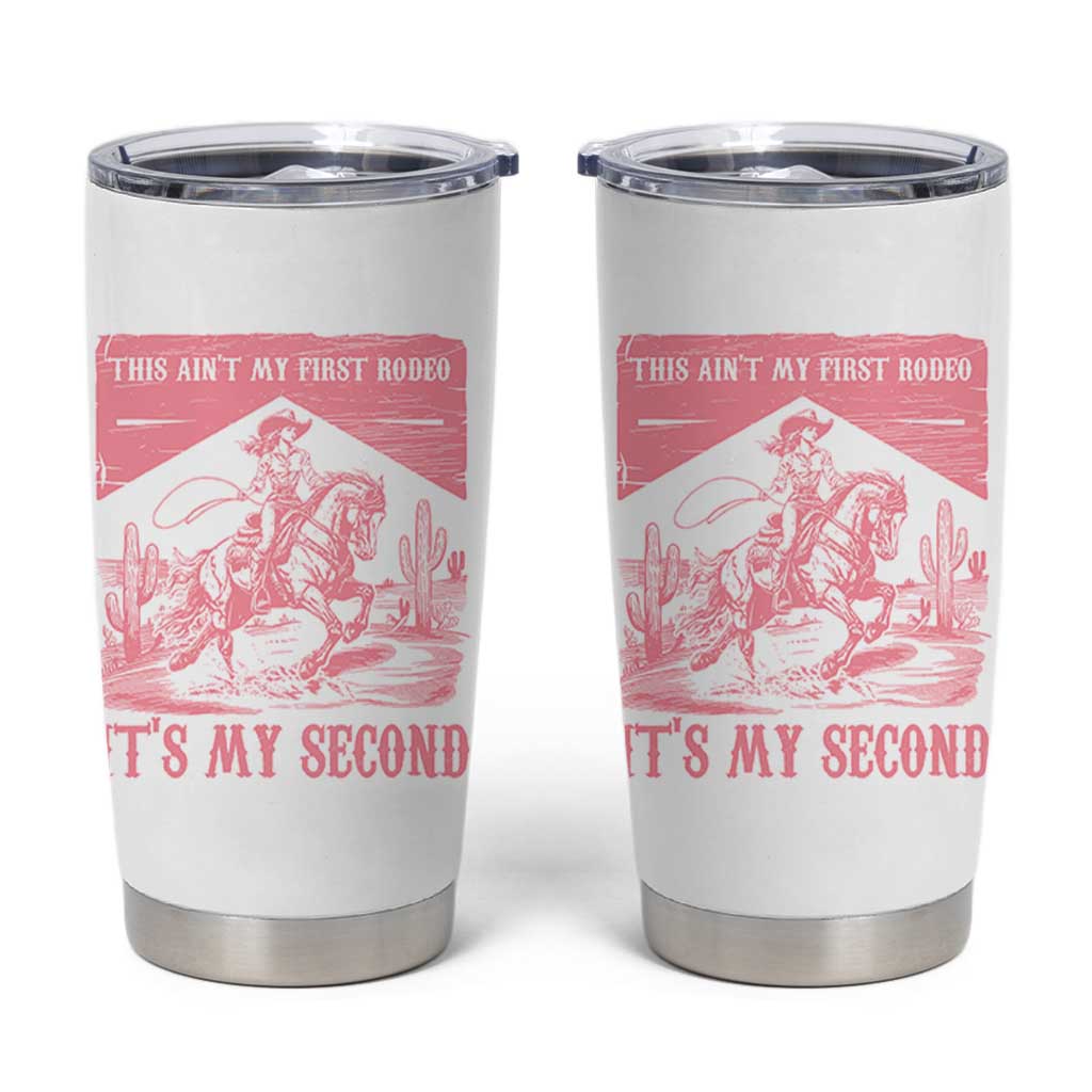 Toddler Baby Girl 2nd Birthday Tumbler Cup This Aint My First Rodeo Its My Second - Wonder Print Shop