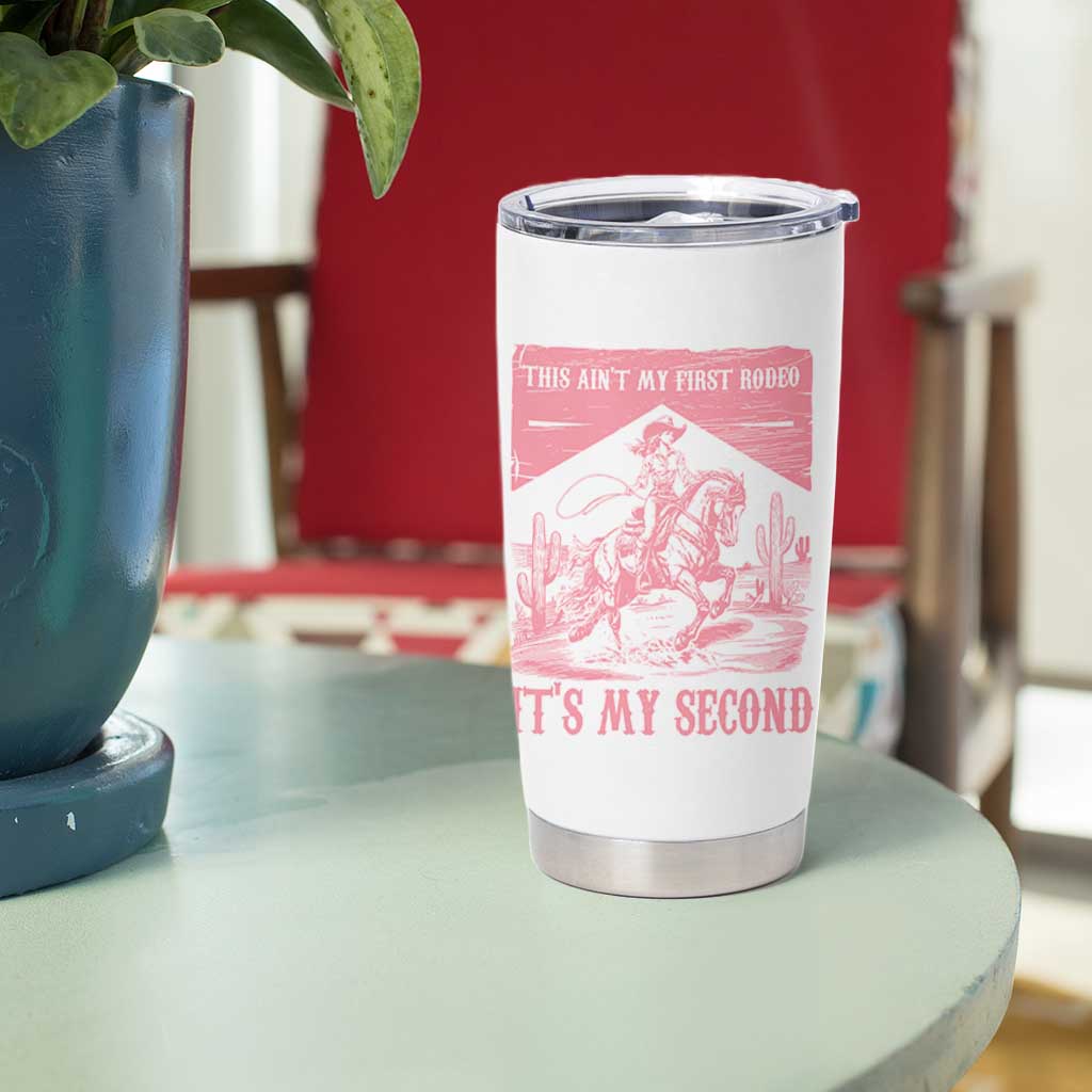 Toddler Baby Girl 2nd Birthday Tumbler Cup This Aint My First Rodeo Its My Second - Wonder Print Shop