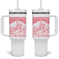 Toddler Baby Girl 2nd Birthday Tumbler With Handle This Aint My First Rodeo Its My Second - Wonder Print Shop