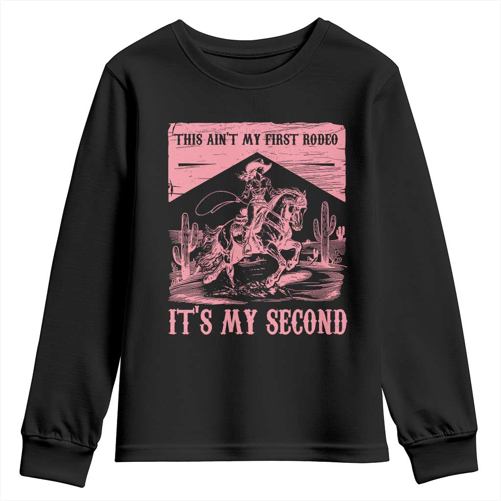 Toddler Baby Girl 2nd Birthday Youth Sweatshirt This Aint My First Rodeo Its My Second - Wonder Print Shop