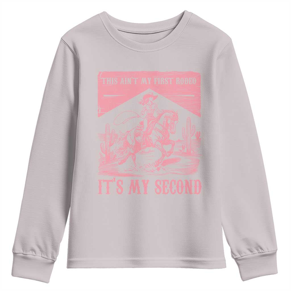 Toddler Baby Girl 2nd Birthday Youth Sweatshirt This Aint My First Rodeo Its My Second - Wonder Print Shop