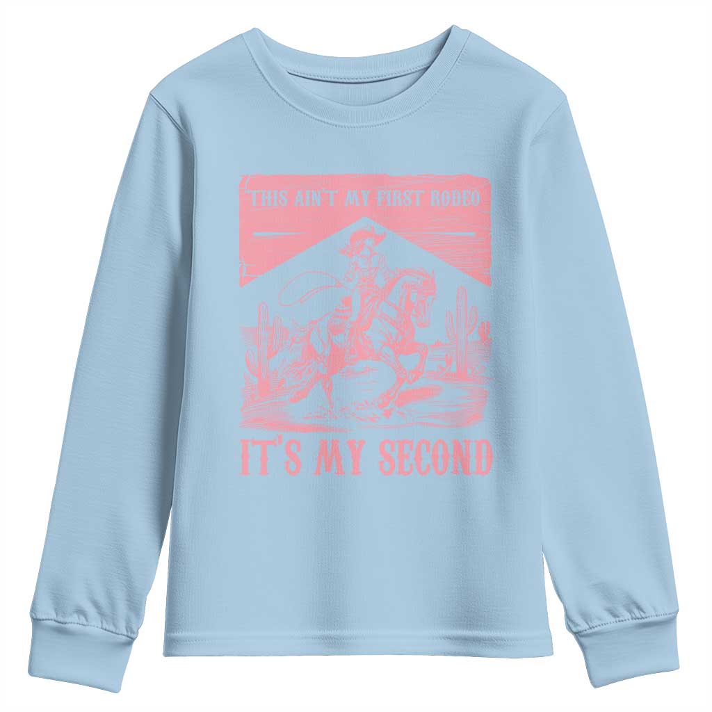 Toddler Baby Girl 2nd Birthday Youth Sweatshirt This Aint My First Rodeo Its My Second - Wonder Print Shop