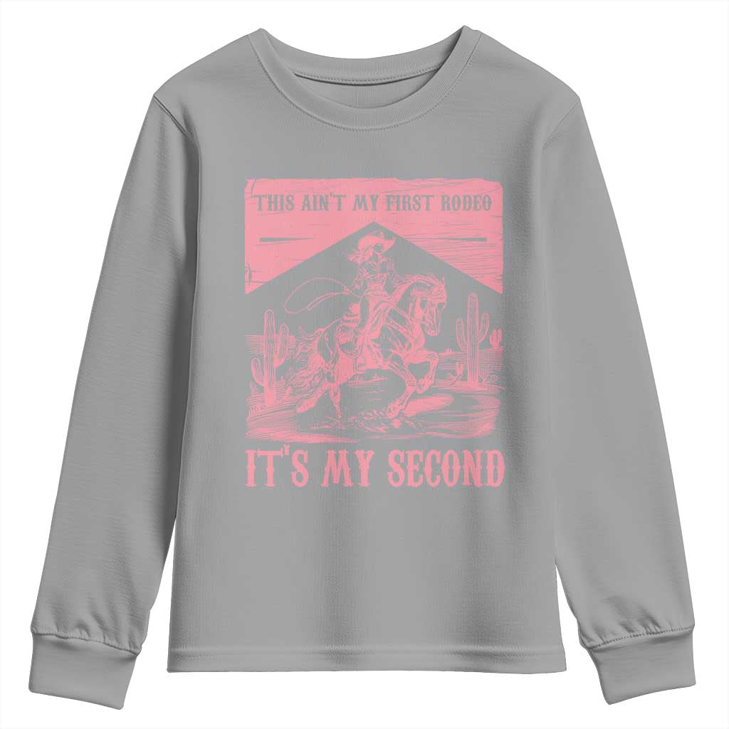 Toddler Baby Girl 2nd Birthday Youth Sweatshirt This Aint My First Rodeo Its My Second - Wonder Print Shop