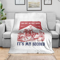 Toddler Baby Boy 2nd Birthday Throw Blanket This Aint My First Rodeo Its My Second - Wonder Print Shop