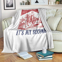 Toddler Baby Boy 2nd Birthday Throw Blanket This Aint My First Rodeo Its My Second - Wonder Print Shop
