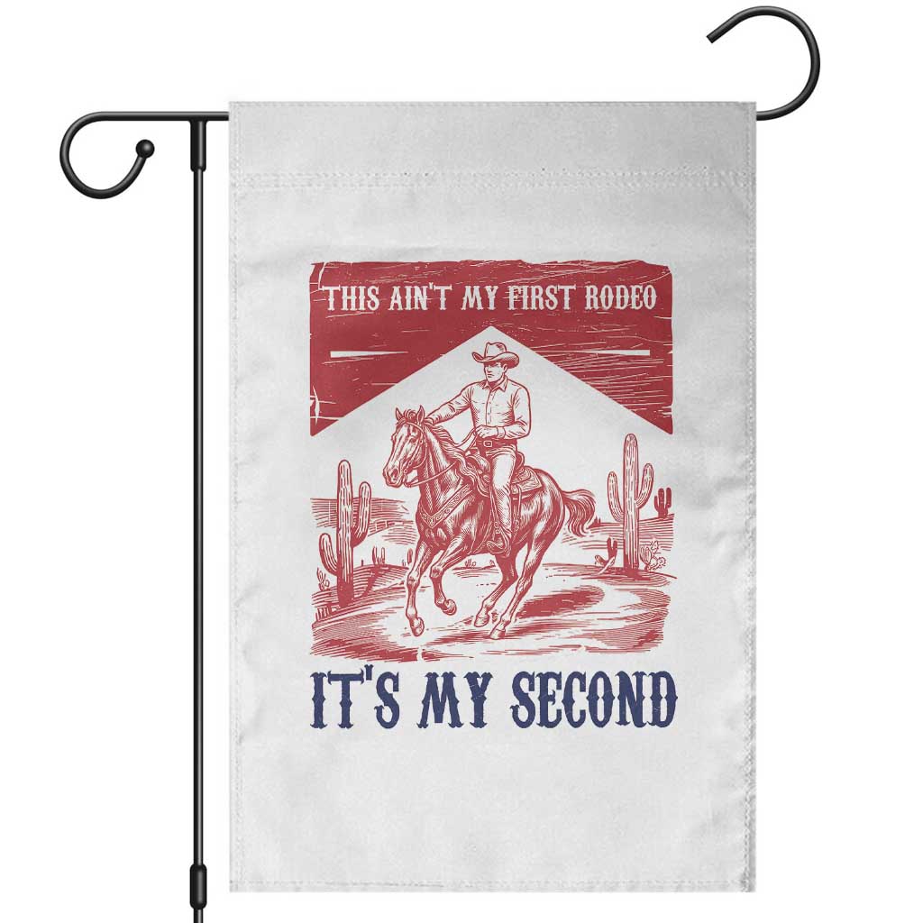 Toddler Baby Boy 2nd Birthday Garden Flag This Aint My First Rodeo Its My Second - Wonder Print Shop