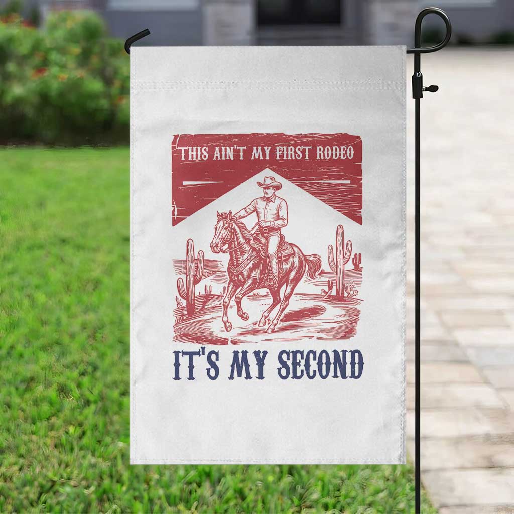 Toddler Baby Boy 2nd Birthday Garden Flag This Aint My First Rodeo Its My Second - Wonder Print Shop