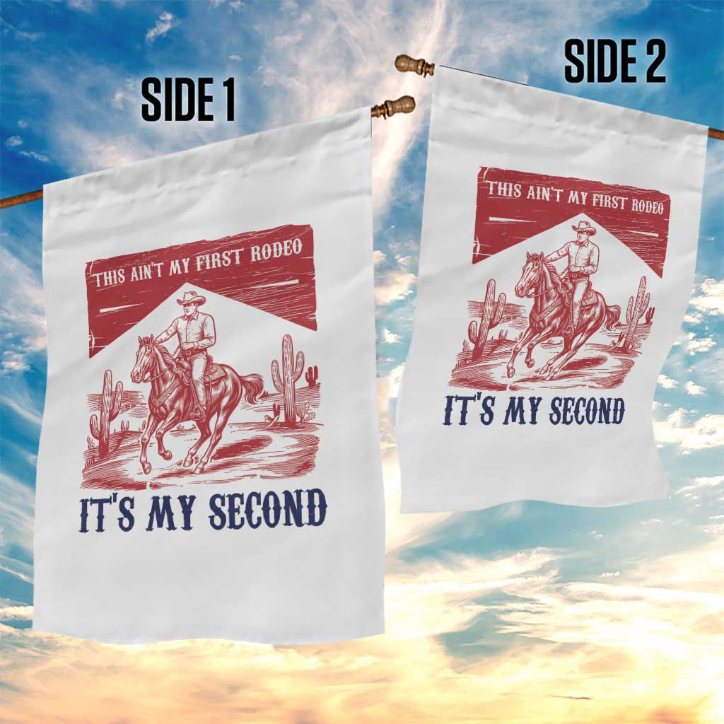 Toddler Baby Boy 2nd Birthday Garden Flag This Aint My First Rodeo Its My Second - Wonder Print Shop