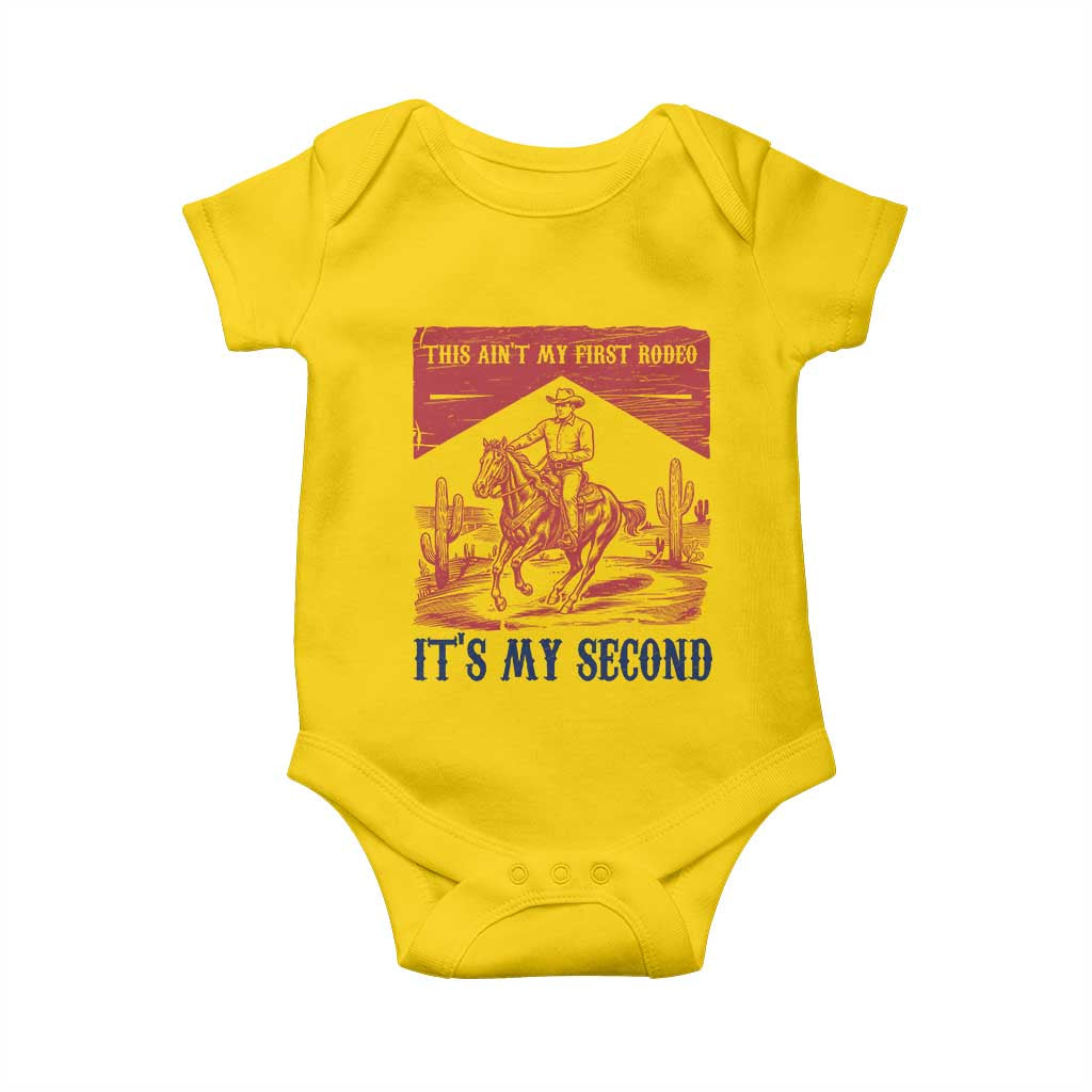 Toddler Baby Boy 2nd Birthday Baby Onesie This Aint My First Rodeo Its My Second - Wonder Print Shop
