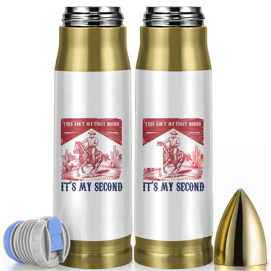 Toddler Baby Boy 2nd Birthday Bullet Tumbler This Aint My First Rodeo Its My Second - Wonder Print Shop