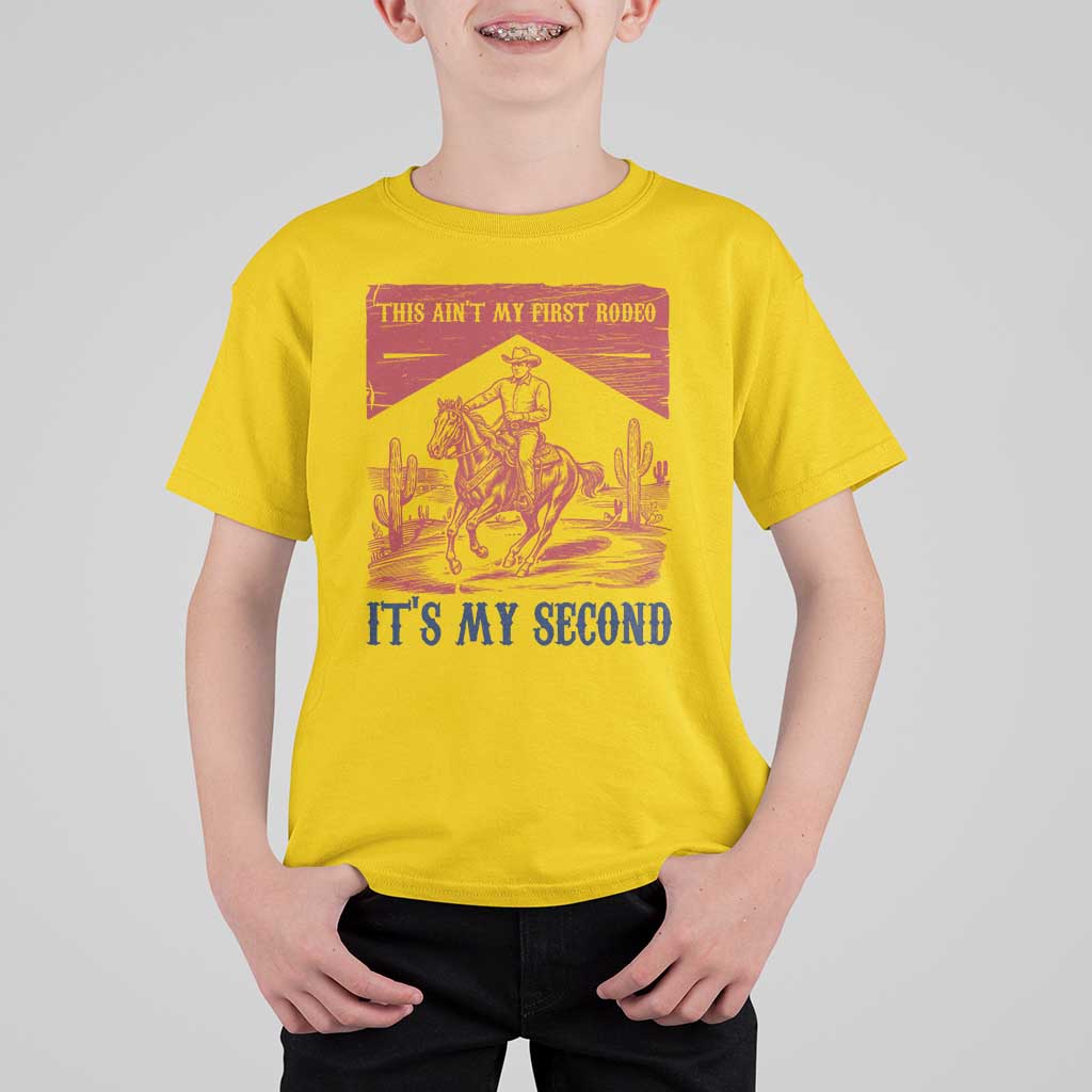 Toddler Baby Boy 2nd Birthday T Shirt For Kid This Aint My First Rodeo Its My Second - Wonder Print Shop