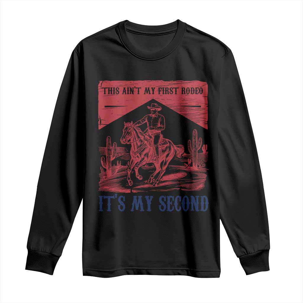 Toddler Baby Boy 2nd Birthday Long Sleeve Shirt This Aint My First Rodeo Its My Second - Wonder Print Shop