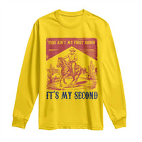 Toddler Baby Boy 2nd Birthday Long Sleeve Shirt This Aint My First Rodeo Its My Second - Wonder Print Shop