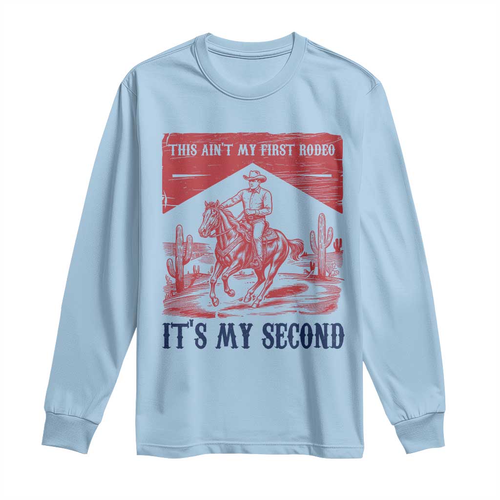 Toddler Baby Boy 2nd Birthday Long Sleeve Shirt This Aint My First Rodeo Its My Second - Wonder Print Shop