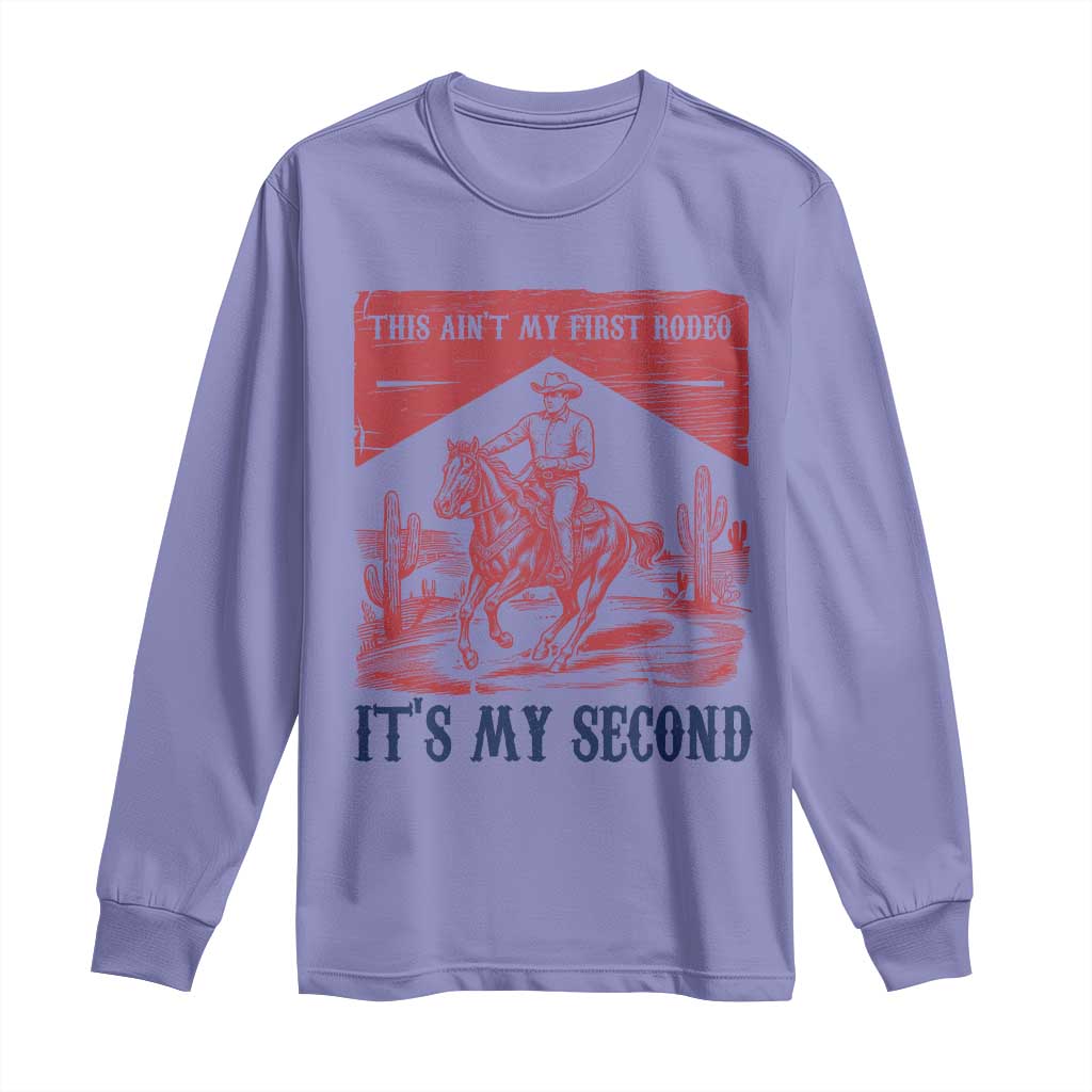 Toddler Baby Boy 2nd Birthday Long Sleeve Shirt This Aint My First Rodeo Its My Second - Wonder Print Shop