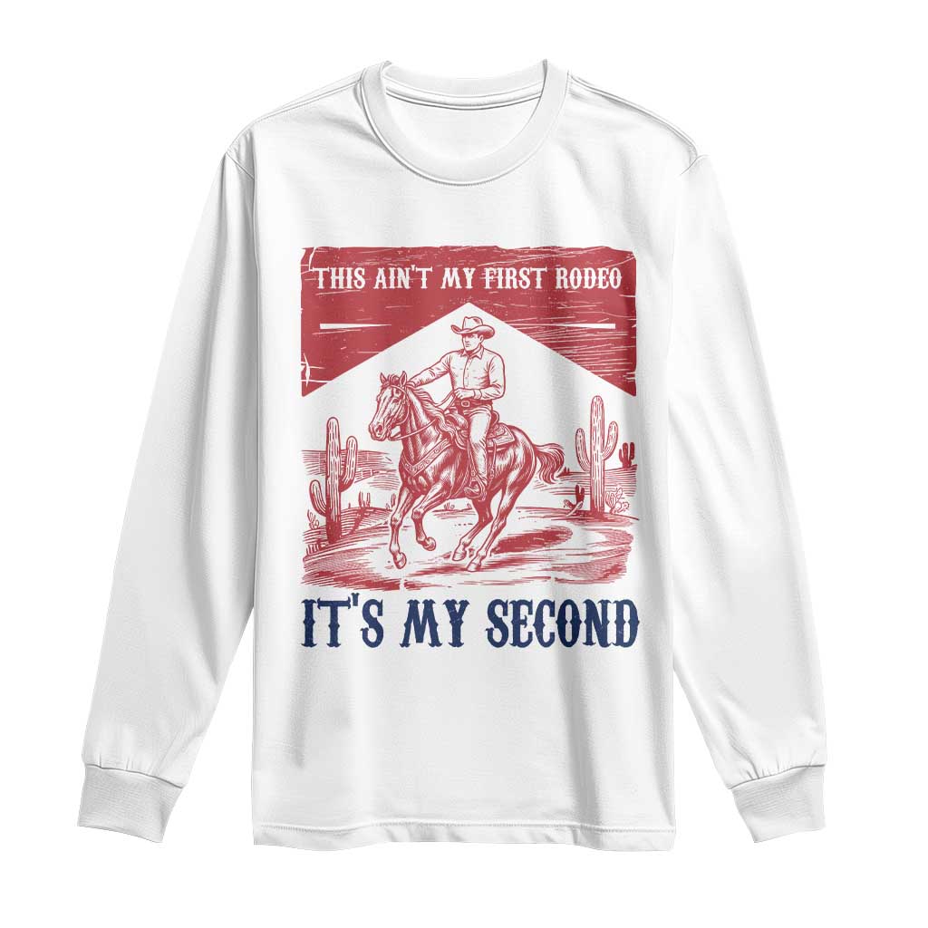 Toddler Baby Boy 2nd Birthday Long Sleeve Shirt This Aint My First Rodeo Its My Second - Wonder Print Shop
