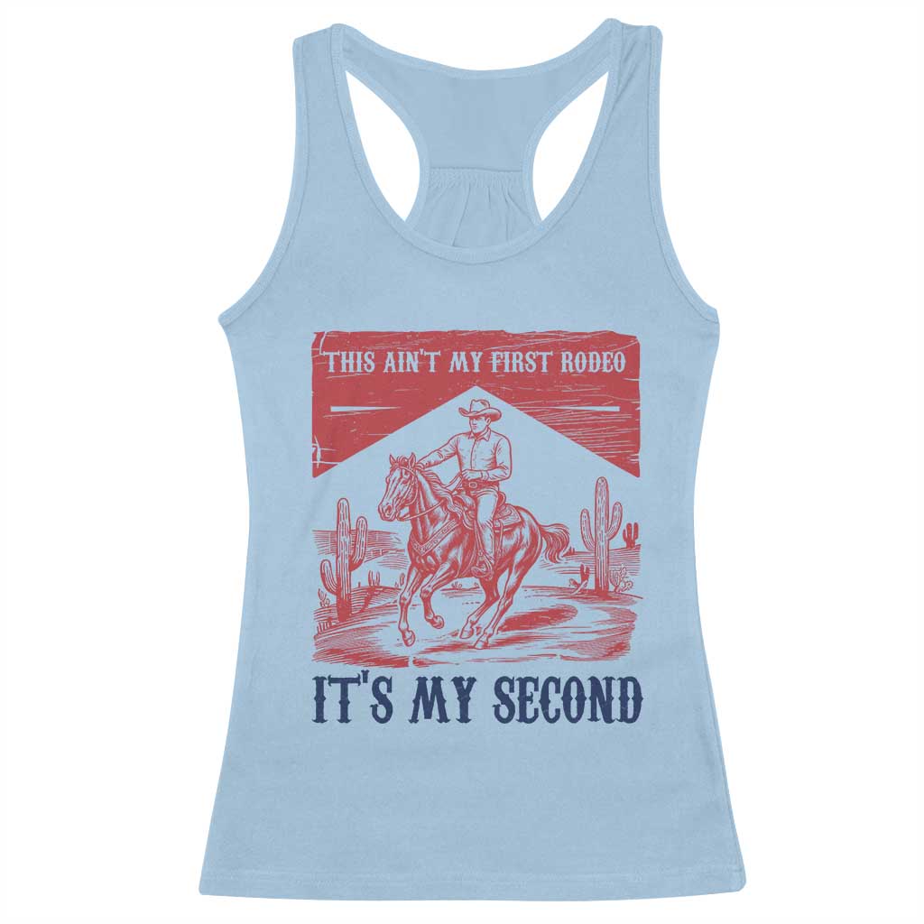 Toddler Baby Boy 2nd Birthday Racerback Tank Top This Aint My First Rodeo Its My Second - Wonder Print Shop