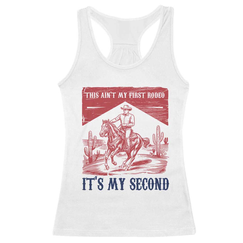 Toddler Baby Boy 2nd Birthday Racerback Tank Top This Aint My First Rodeo Its My Second - Wonder Print Shop