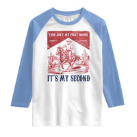 Toddler Baby Boy 2nd Birthday Raglan Shirt This Aint My First Rodeo Its My Second - Wonder Print Shop
