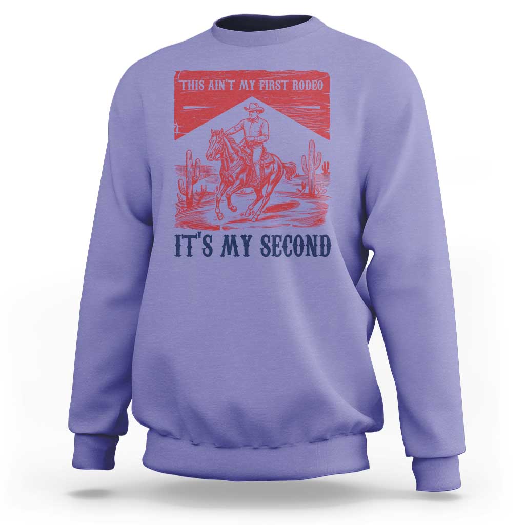 Toddler Baby Boy 2nd Birthday Sweatshirt This Aint My First Rodeo Its My Second - Wonder Print Shop
