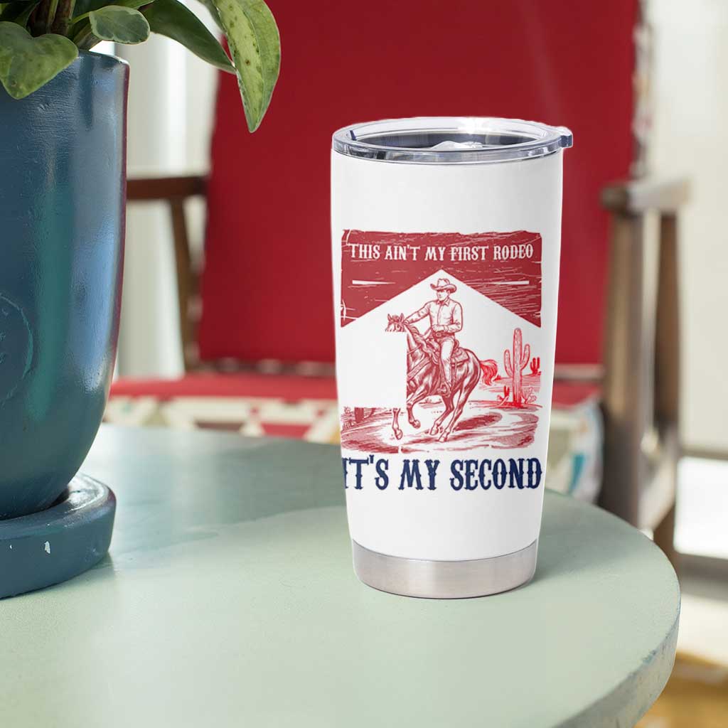 Toddler Baby Boy 2nd Birthday Tumbler Cup This Aint My First Rodeo Its My Second - Wonder Print Shop
