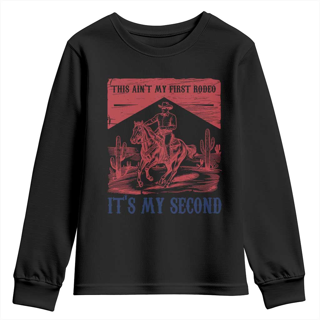 Toddler Baby Boy 2nd Birthday Youth Sweatshirt This Aint My First Rodeo Its My Second - Wonder Print Shop
