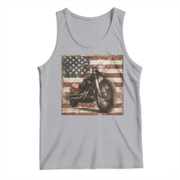American Flag Motorcycle Tank Top Vintage Retro Biker USA 4th of July - Wonder Print Shop