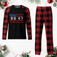 86 47 Plaid Pajama Set Impeach 47th President US Flag 8647 - Wonder Print Shop