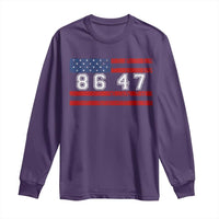 86 47 Long Sleeve Shirt Impeach 47th President US Flag 8647