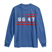 86 47 Long Sleeve Shirt Impeach 47th President US Flag 8647