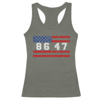 86 47 Racerback Tank Top Impeach 47th President US Flag 8647