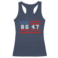 86 47 Racerback Tank Top Impeach 47th President US Flag 8647