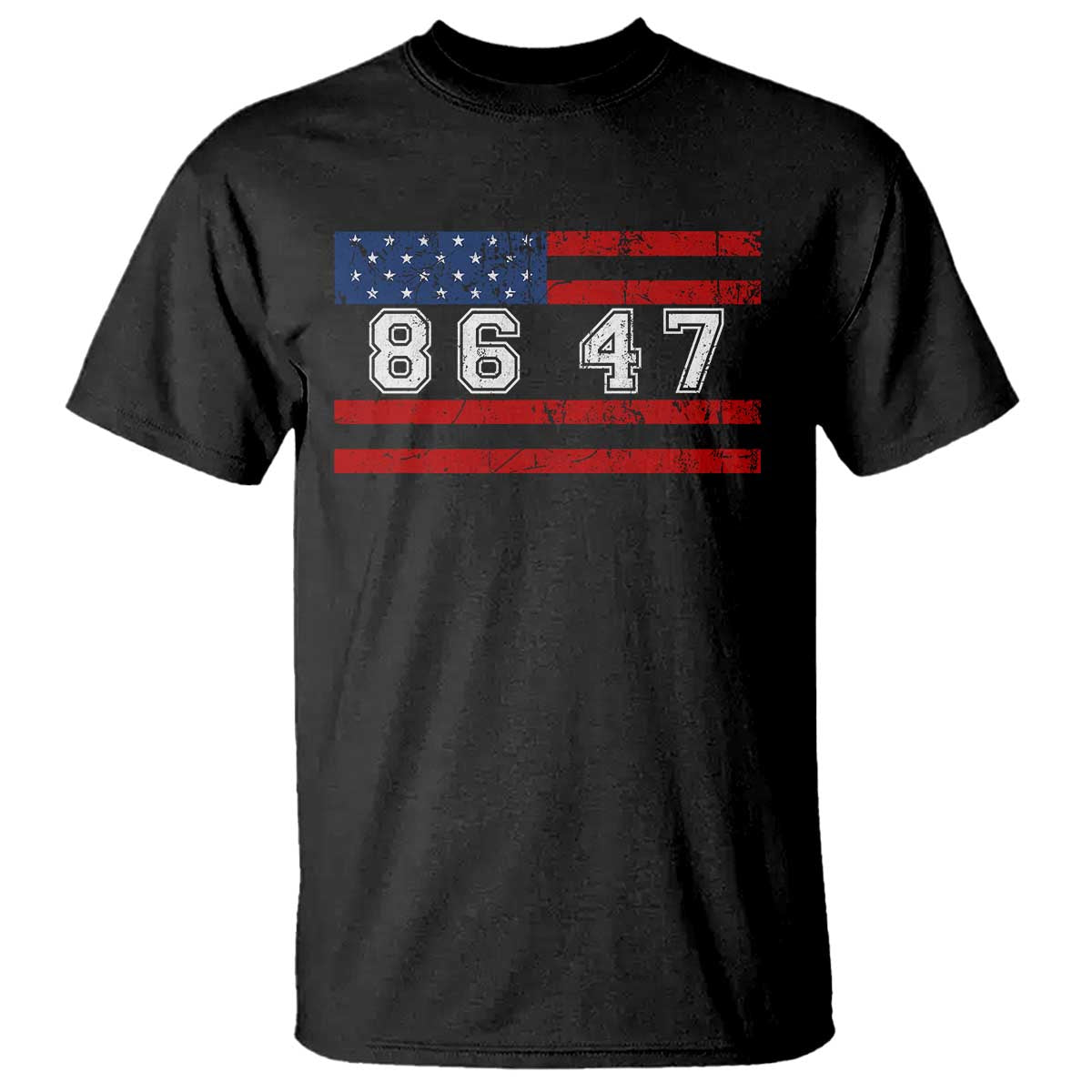 86 47 T Shirt Impeach 47th President US Flag 8647