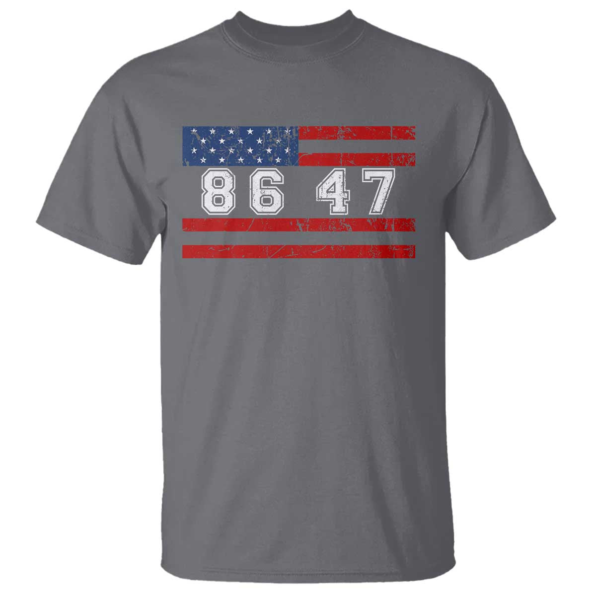 86 47 T Shirt Impeach 47th President US Flag 8647