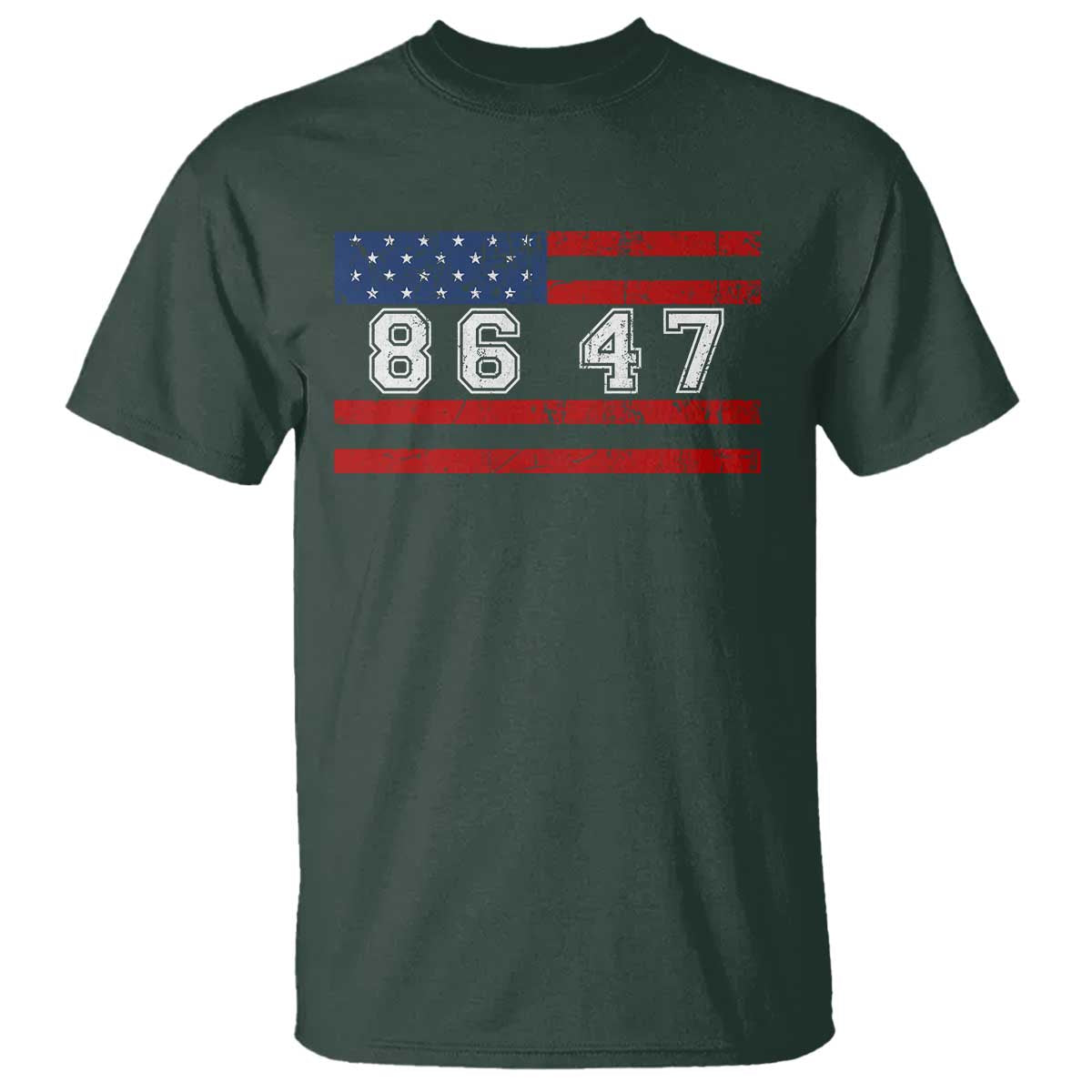 86 47 T Shirt Impeach 47th President US Flag 8647