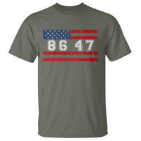 86 47 T Shirt Impeach 47th President US Flag 8647